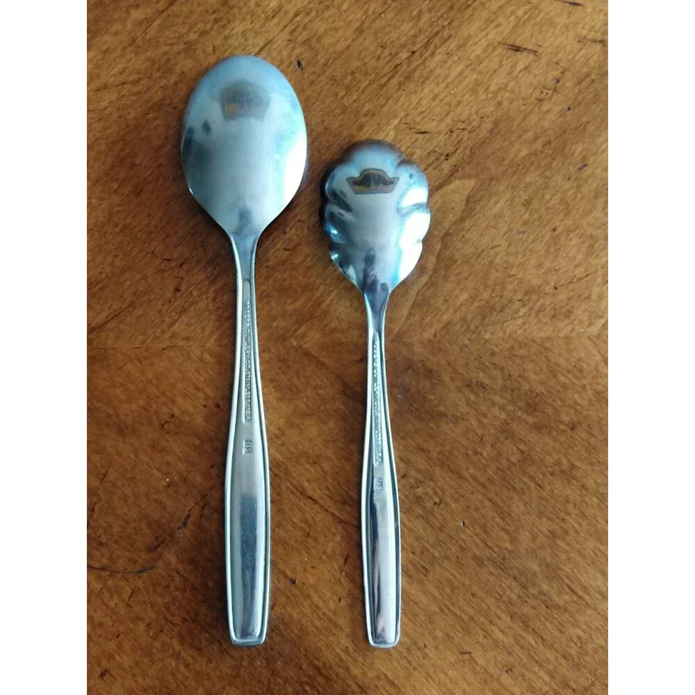 IS Rogers Cutlery International Silver Creation Stainles Sugar Spoon Oval Dinner